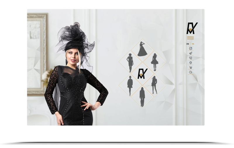 طراحی وب سایت فروشگاهی طراحی لباس آواتی