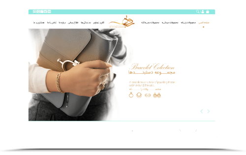 طراحی سایت گالری طلا روبی